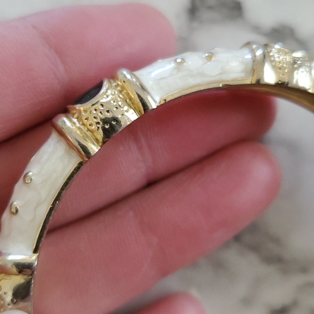 Statement Goldtone Bangle - image 7